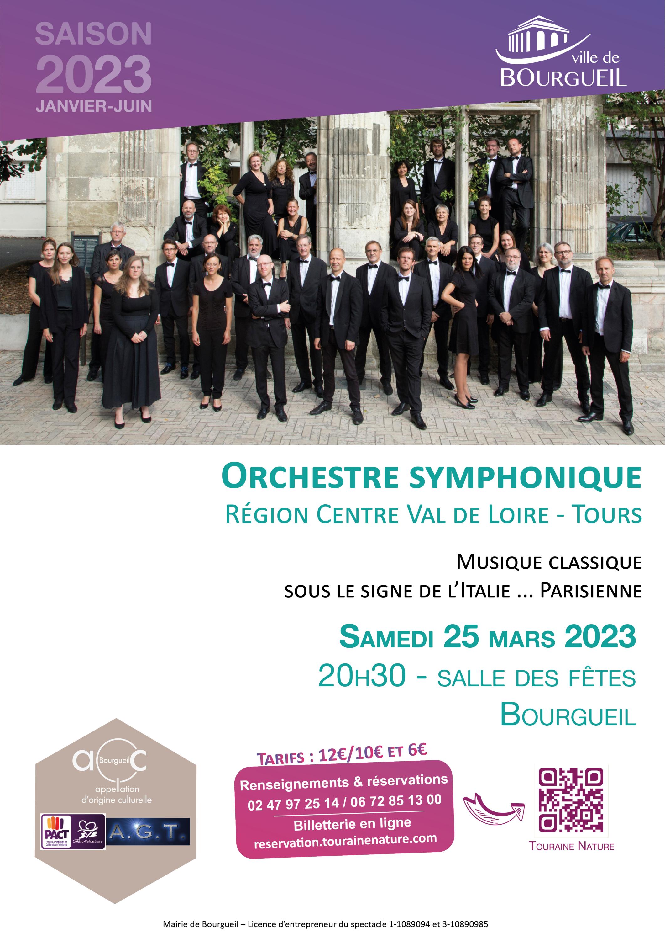 Concert de l’Orchestre Symphonique de la Région Centre-Val-de-Loire / Tours