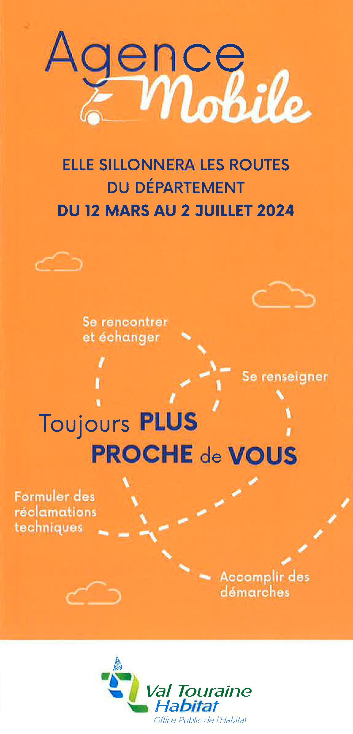 Permanence de l’agence mobile de Val Touraine Habitat