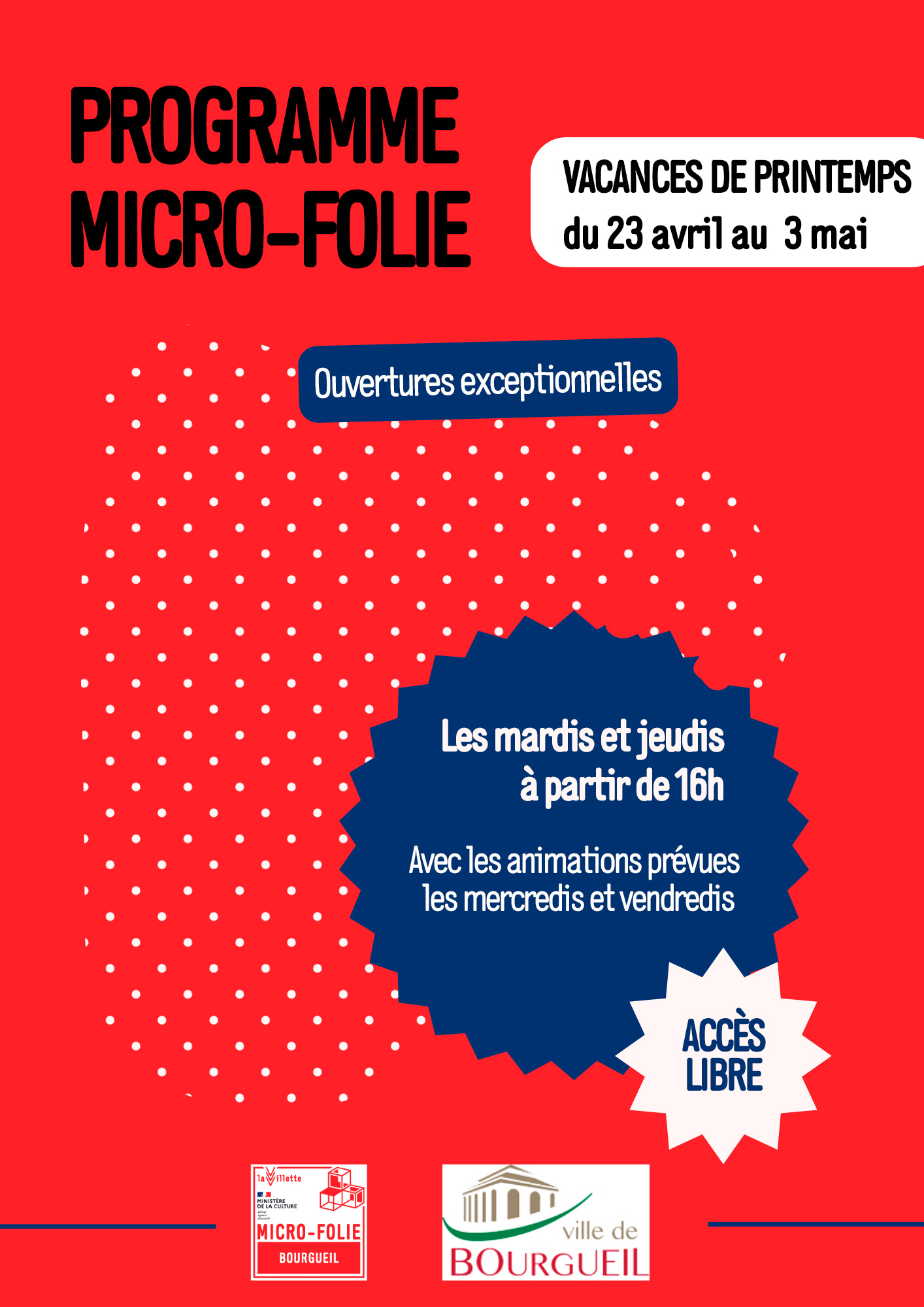 Micro-Folie : ouvertures supplémentaires du musée numérique pendant les vacances de printemps