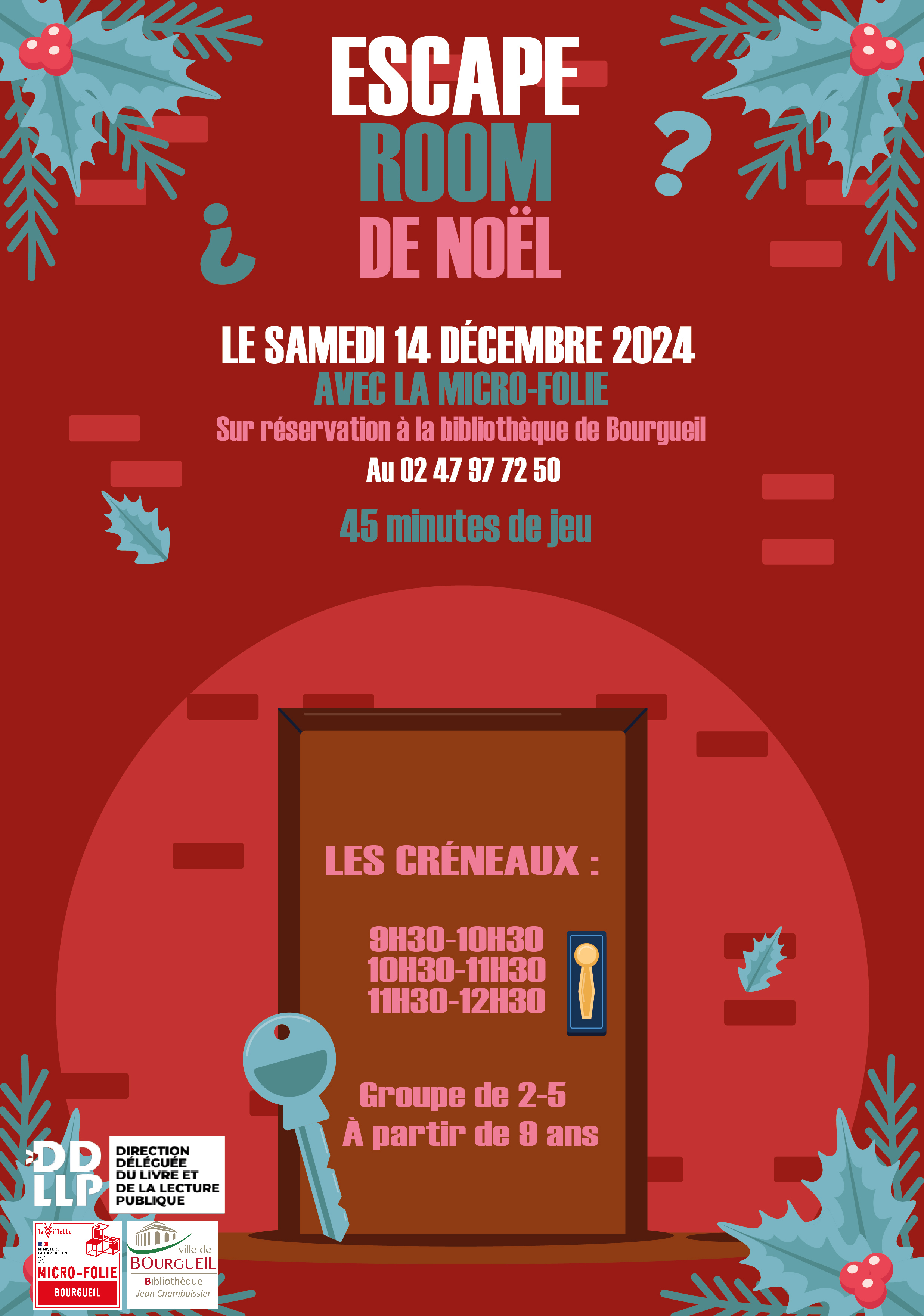 Escape Game sur le thème de Noël (45 minutes de jeu)