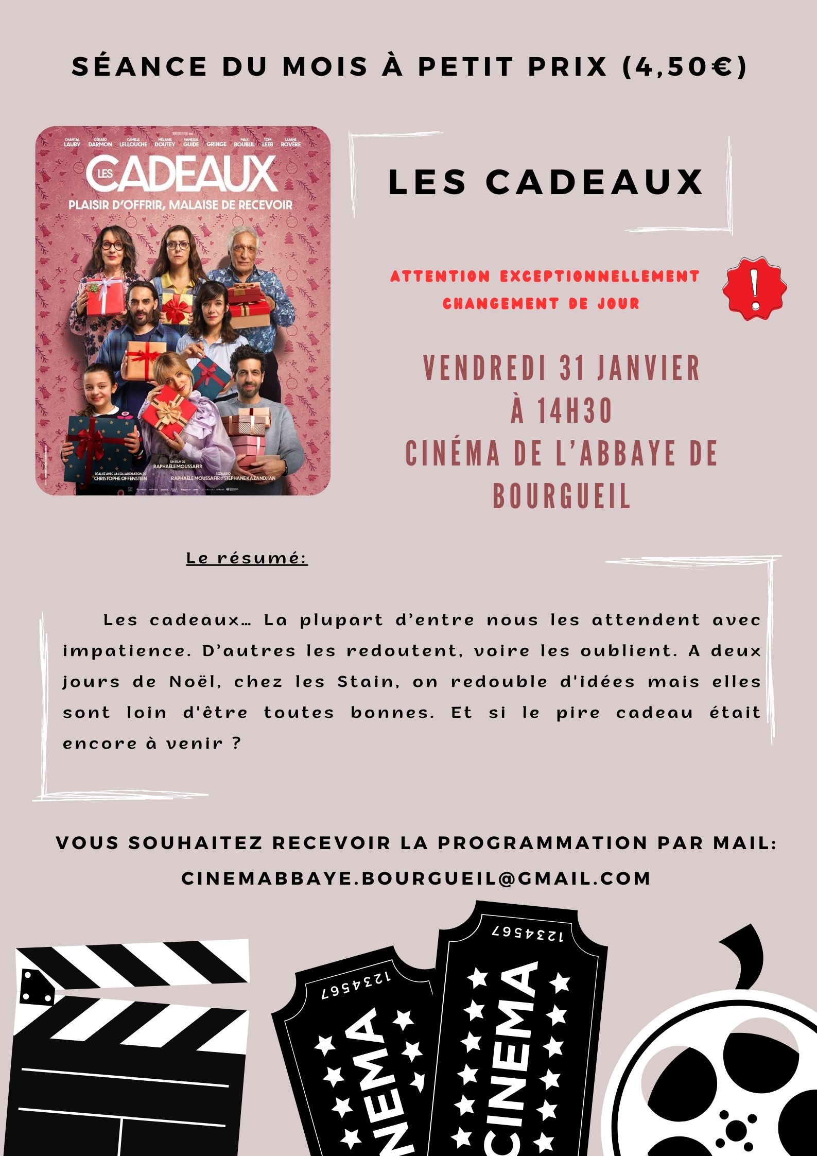Ciné sénior à l’Abbaye, “Les cadeaux”