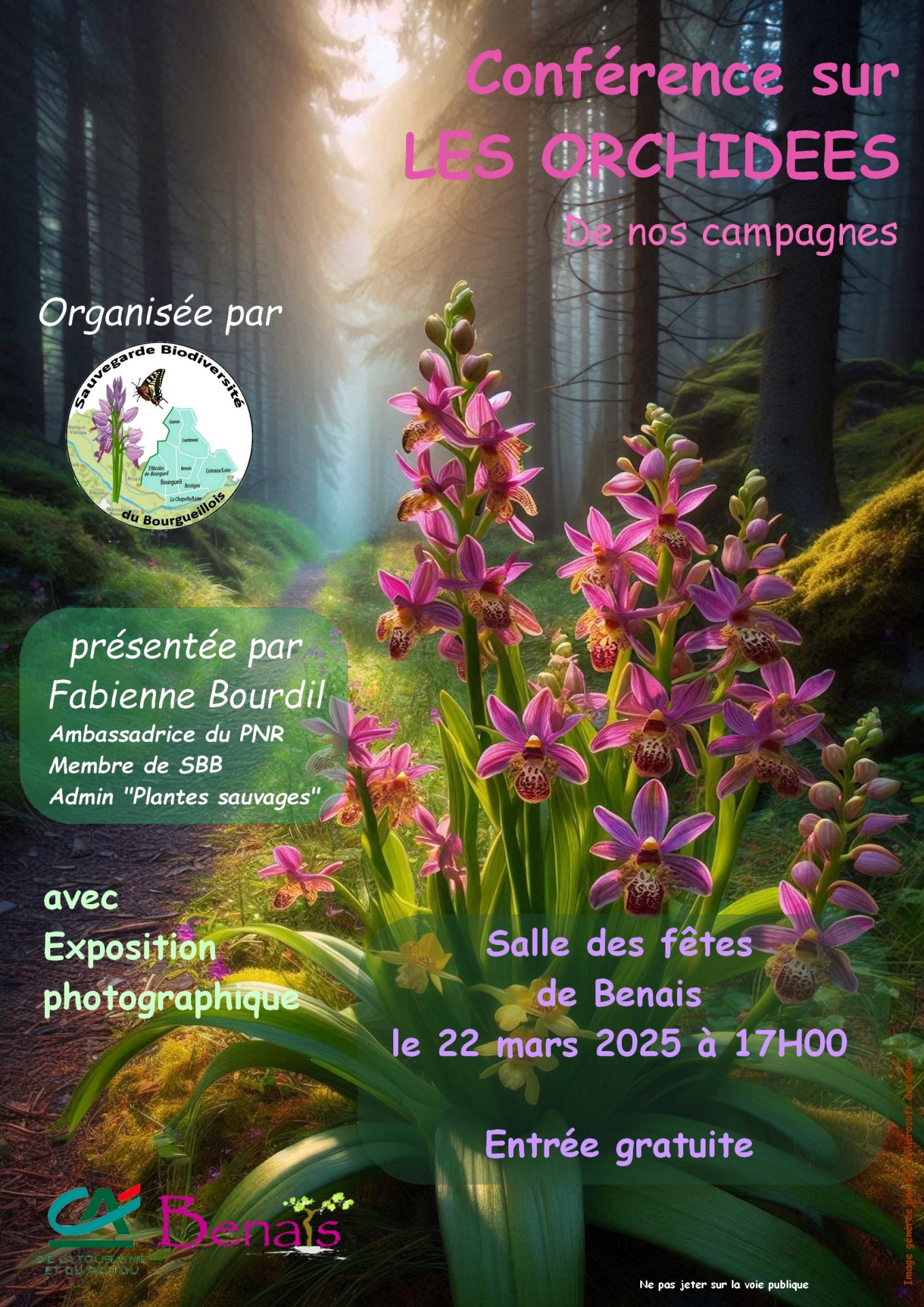 Conférence sur les orchidées de nos campagnes