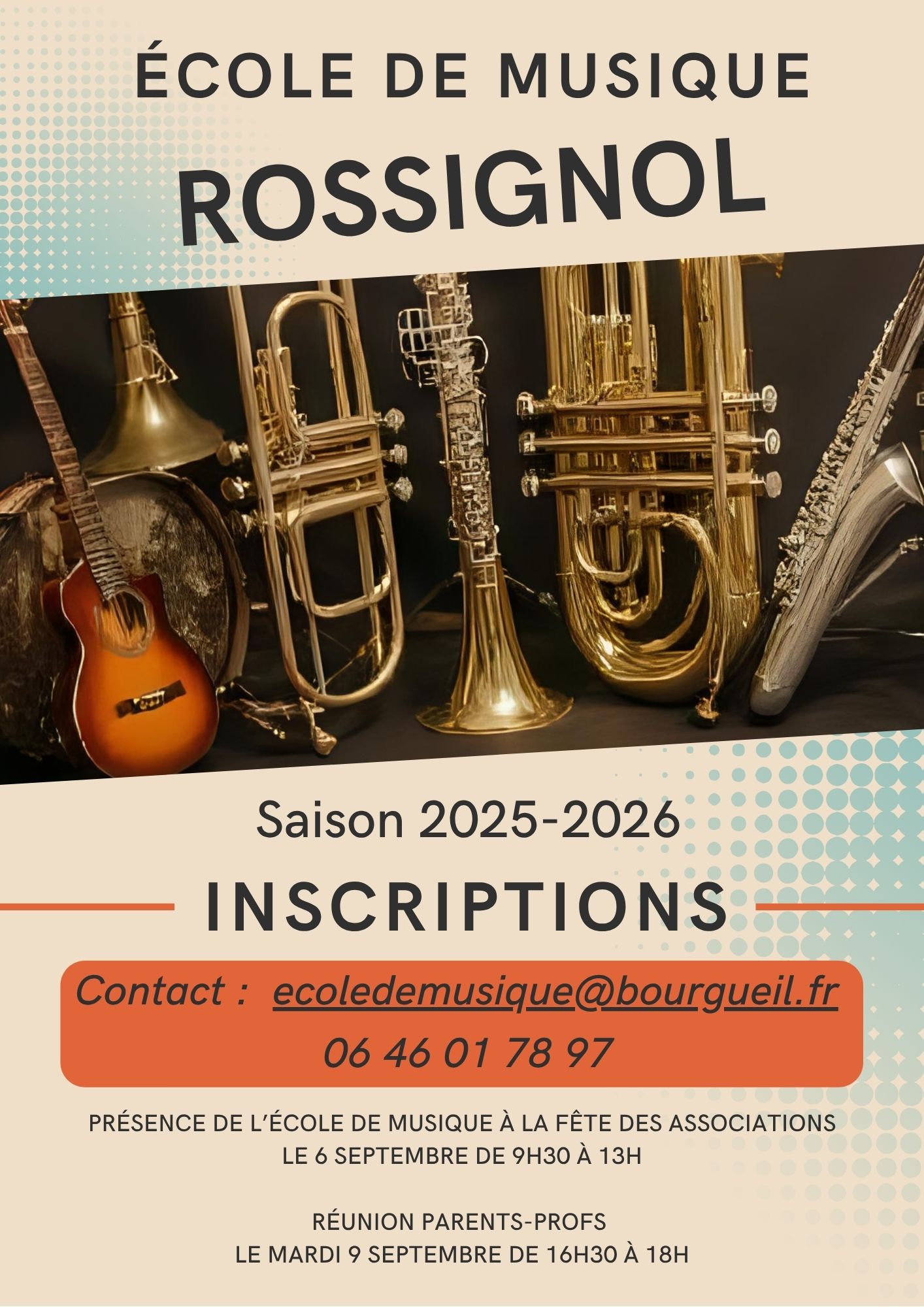 École de Musique Municipale Rossignol – Inscriptions 2025-2026