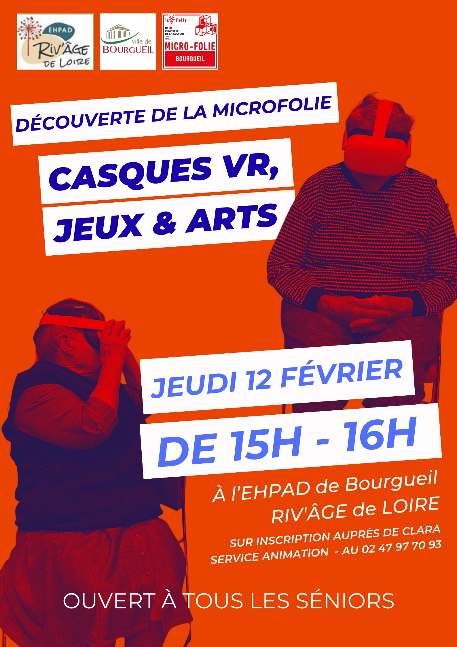 Découverte de la Microfolie à l’EHPAD