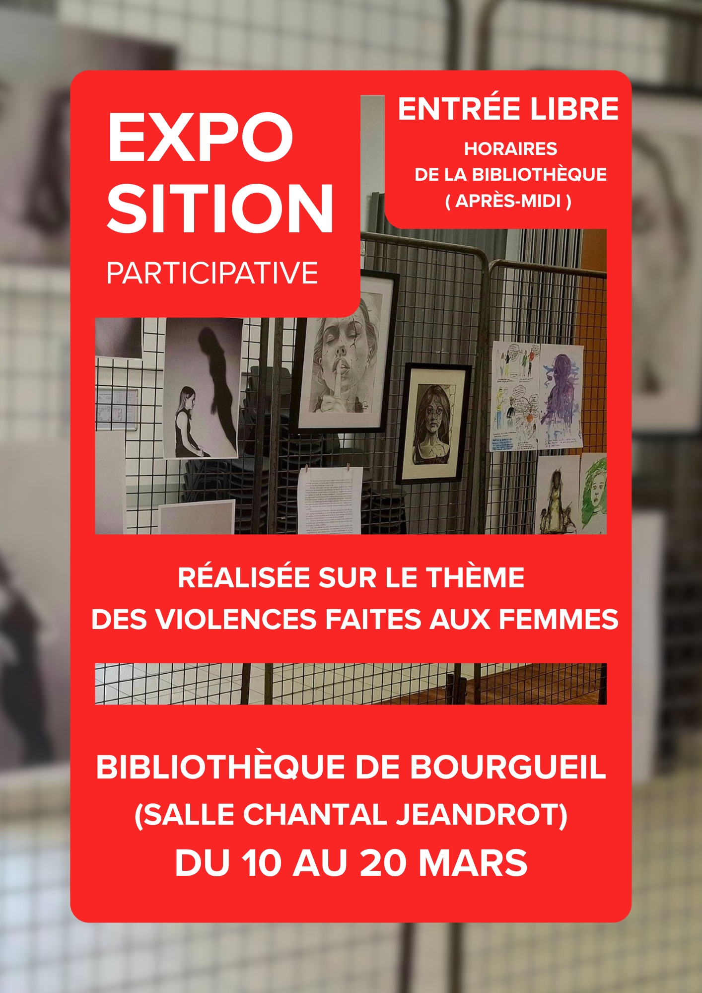 Exposition participative : « Les violences faites aux femmes »