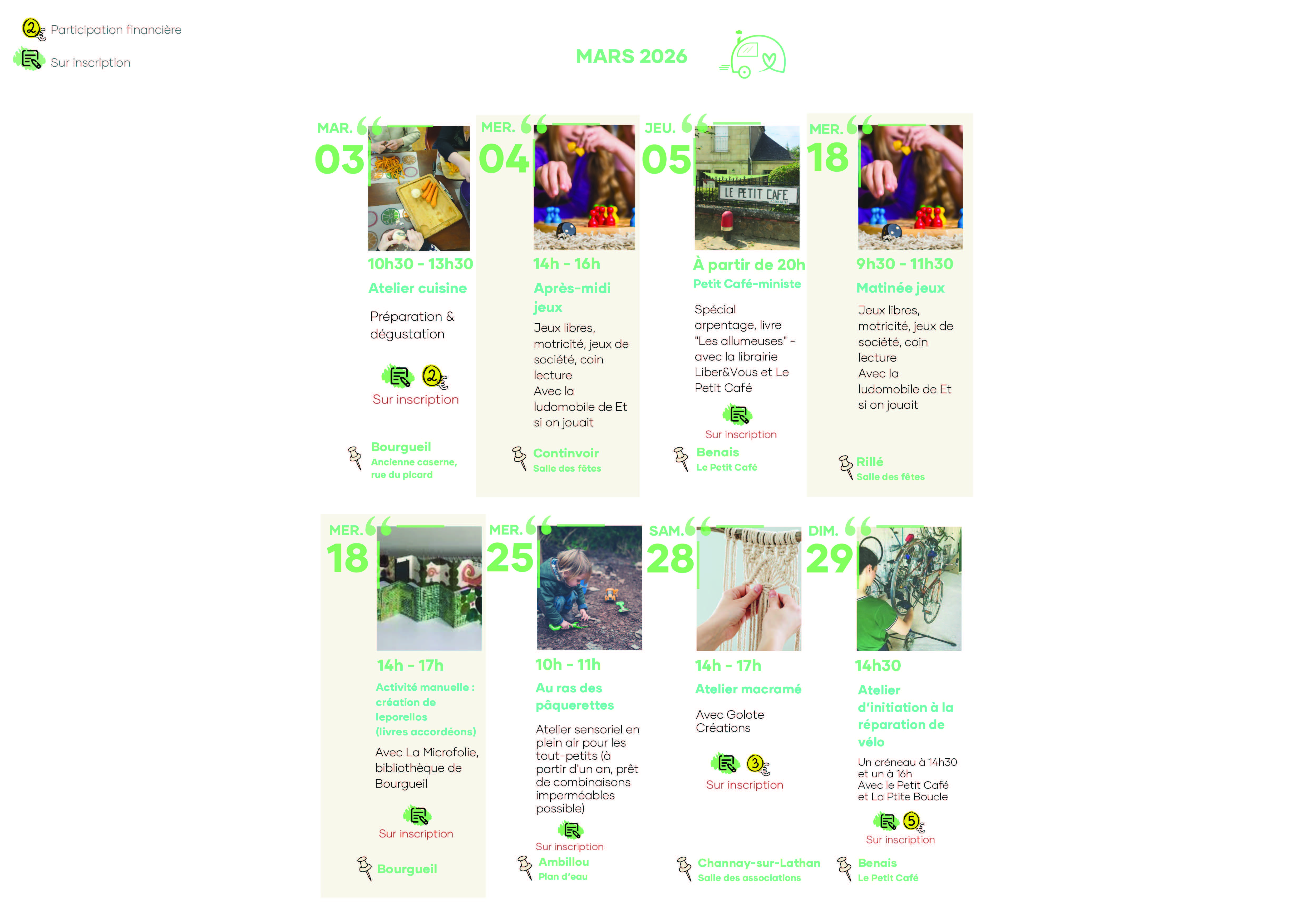 Programme La Bulle – Mars