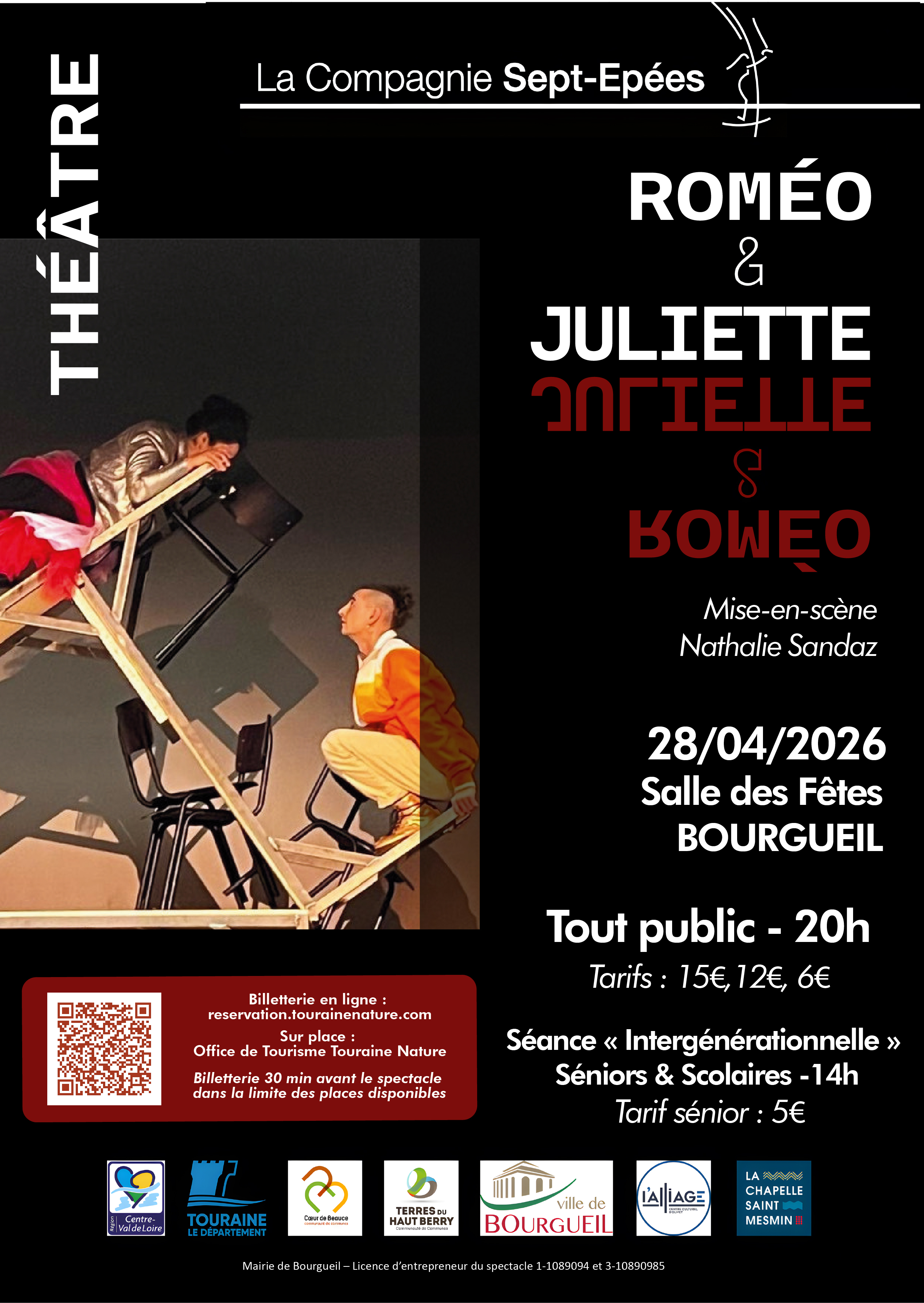 THÉÂTRE « ROMÉO ET JULIETTE » AVEC LA COMPAGNIE SEPT ÉPÉES