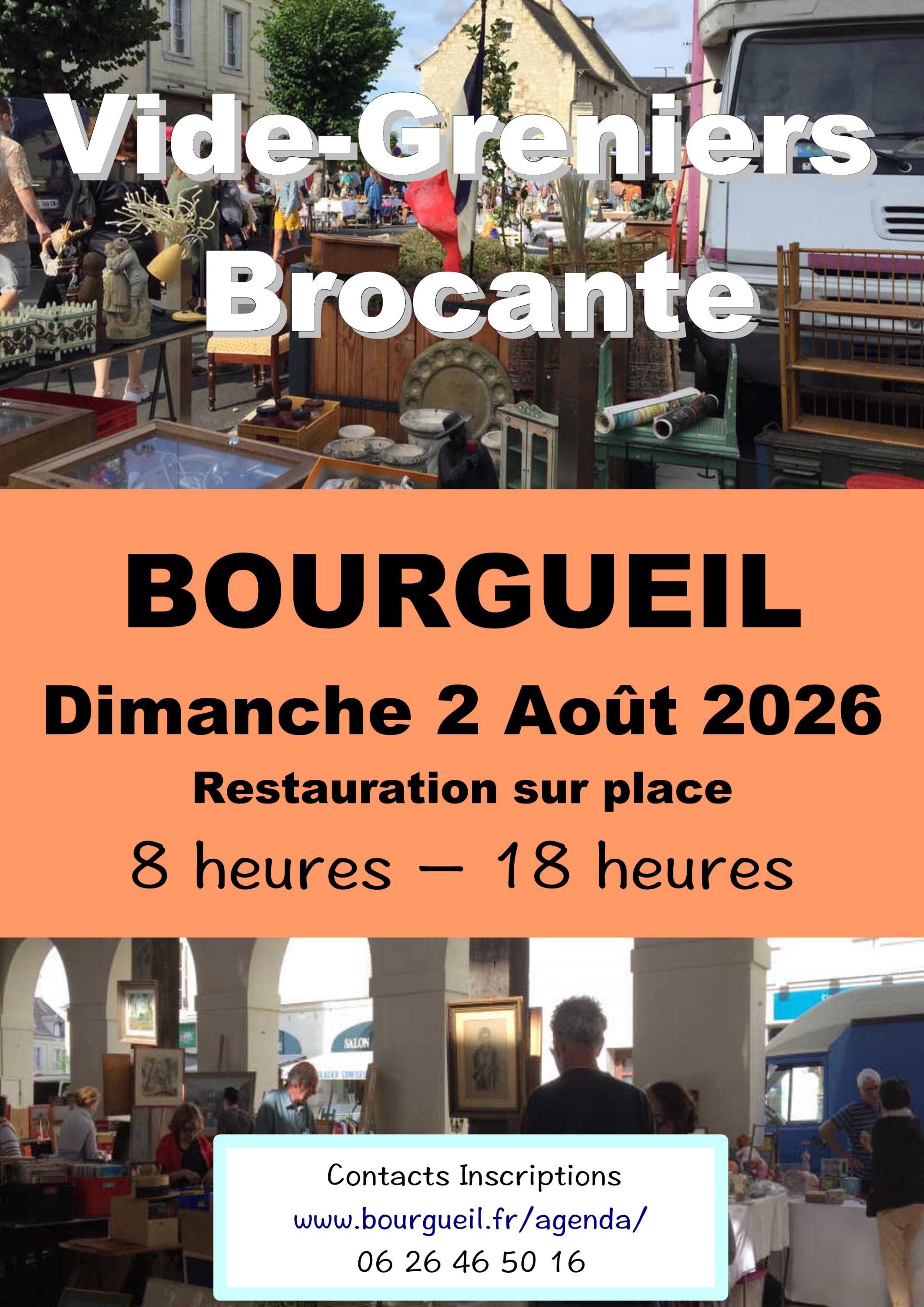 Brocante et vide greniers en centre-ville
